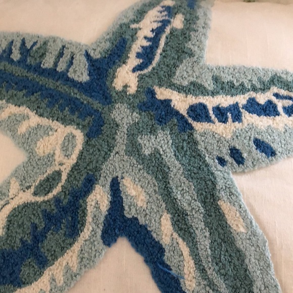Embroidered Starfish Pillow - Picture 2 of 13